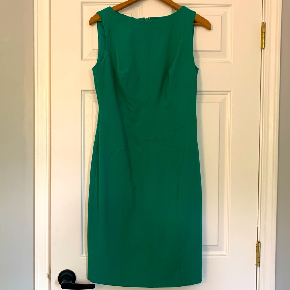 Calvin Klein emerald green sheath dress size 8